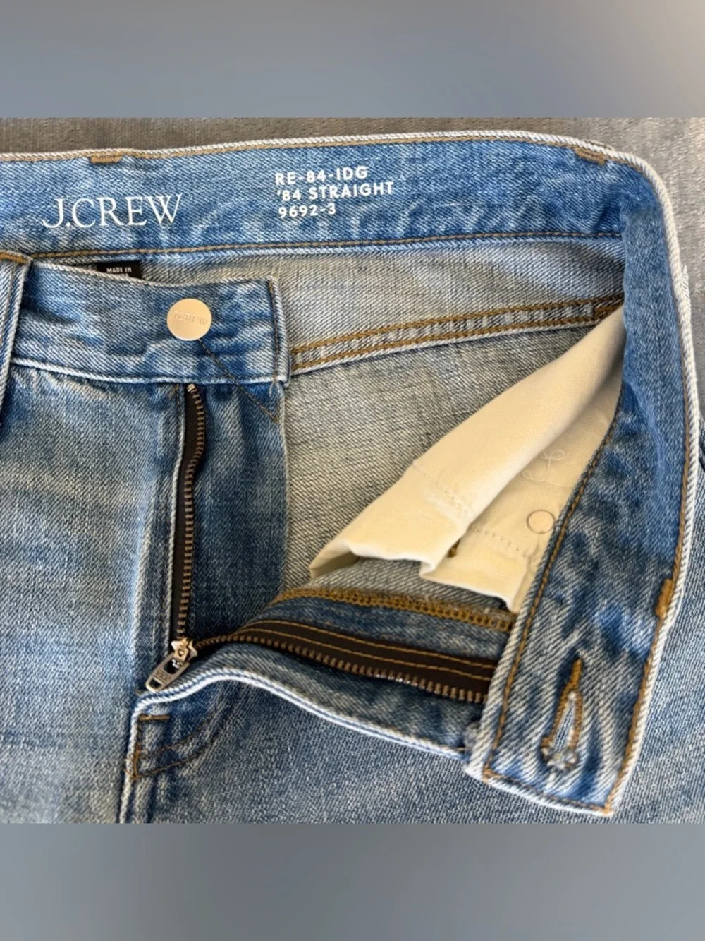 J. Crew Mid-rise Straight-Leg Elise Wash Jeans Size 26